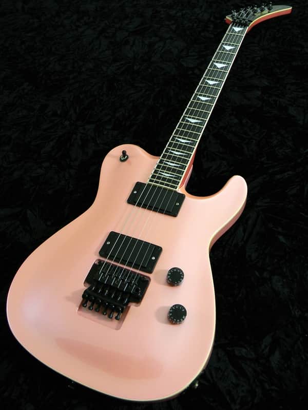 Barrington 1988 BRG 874/C Pink Pearl Gotoh Floyd Rose Archtop Tele