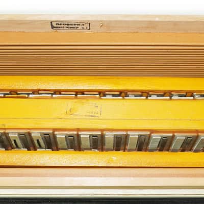 Folk Button Accordion, Lightweight Bayan Kreminne, made in Ukraine, New Straps Case 2275, Beautiful and Rich sound. image 9