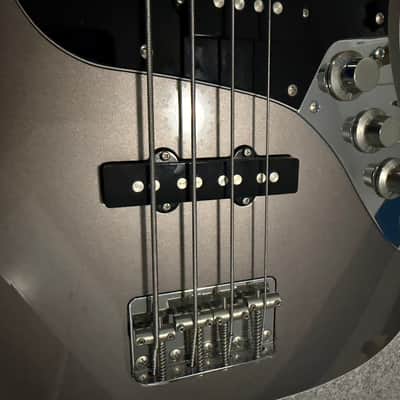 Fender MIJ FSR Aerodyne Jazz Bass 2014 - Dolphin Grey image 8