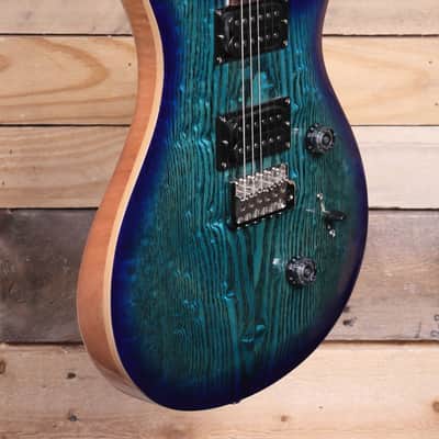 PRS SE Custom 24 Burled Ash Limited Edition Lake Blue w/ Gigbag image 2