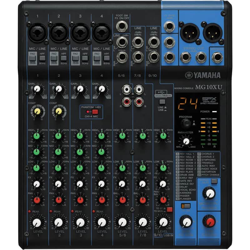 Yamaha MG10XU 10-Channel Mixer with Effects & Original Manual image 1