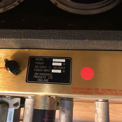 Marshall JCM 800 Lead Series Model 4103 100-Watt Master Volume 2x12 Combo 2203 1984s - Black image 11