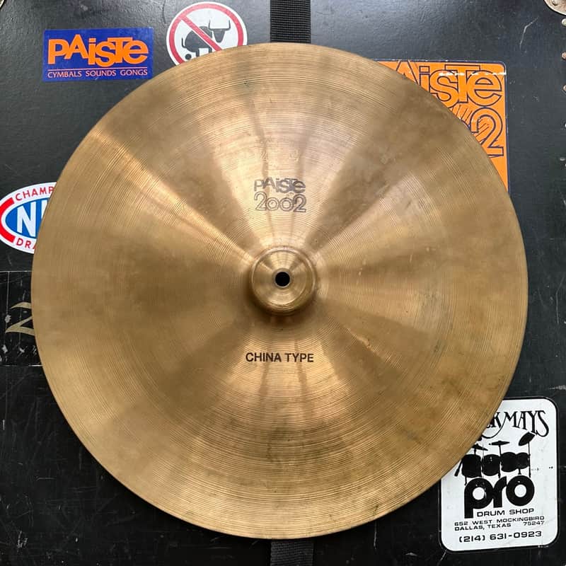 Paiste 18" BLACK LABEL 2002 China Type Cymbal 1978 w/Serial Switzerland image 1