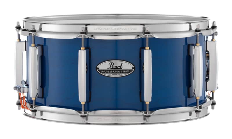 Pearl PMX Professional Series Maple 14x6.5" Sheer Blue Lacquer #113 Kit Snare Drum | NEW | Authorized Dealer image 1
