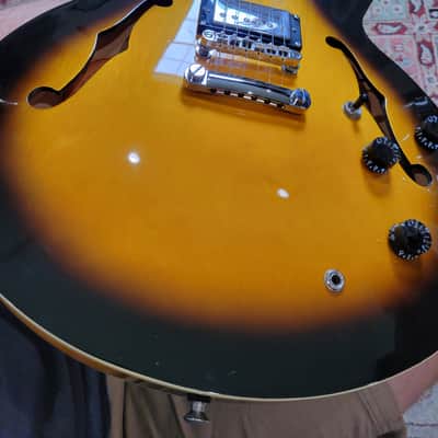 Epiphone The Dot Semi-Hollow Body Electric Guitar W/ Hard Case - 2007 - Vintage Sunburst (C013-G11) image 13