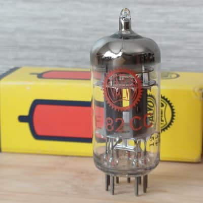 Extremely rare NOS NIB 1965 SIEMENS E82CC TRILPE MICA VALVO label special quality ecc82 12au7 like 5814 ecc802S super strong, fully tested Superb sounding tubes ! image 3