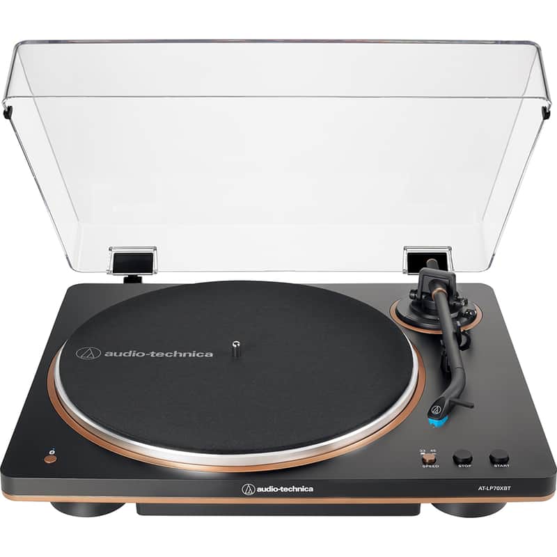 Audio-Technica Fully Automatic Wireless Belt-Drive Turntable, Black/Bronze image 1