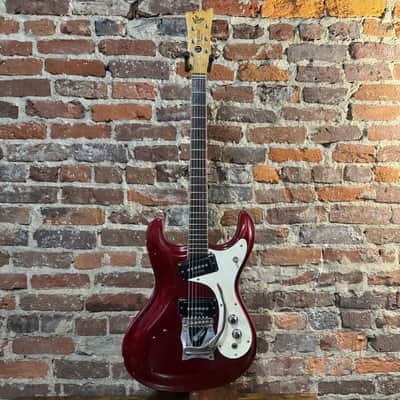 Mosrite The Ventures Model Electric Guitar *RARE* (1964 - Candy Apple Red) image 6