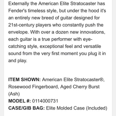 Fender American Elite Stratocaster MINT w/ OHSC image 6