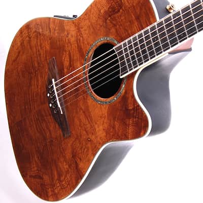 Ovation Celebrity CC24 Burled Maple Top Mid-Bowl Acoustic Electric Guitar image 3