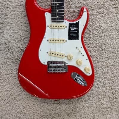 Mint Fender Player II Stratocaster, Rosewood Fingerboard, Coral Red Finish - MIM image 3
