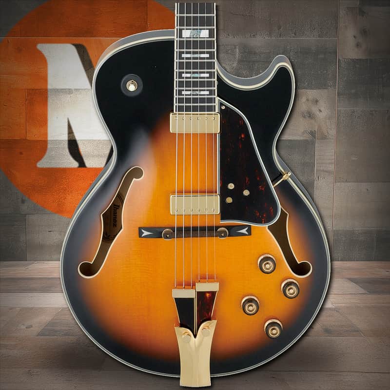 Ibanez George Benson Signature 6 String Electric Guitar w/Case - Brown Sunburst (GB10SEBS) image 1