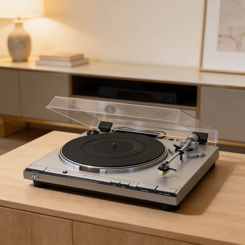 JVC L-F41 Rare Vintage Direct Drive Turntable Full Auto Record Player Warranty imagen 1