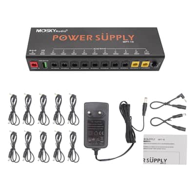Mosky MPT-10  Guitar Effect Pedal Power Supply 10 DC Outputs/ 5V USB Output for 9V 12V 18V,price include the import duty for US buyer image 2