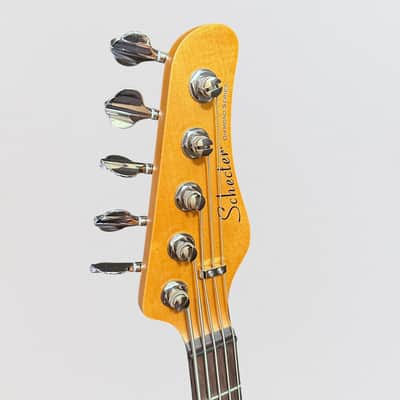 Schecter CV-5 5-String Electric Bass Guitar - Gloss Natural image 8