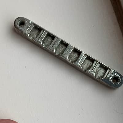 1950s Gibson ABR-1 Tune-O-Matic 1959 No Wire - Nickel image 5