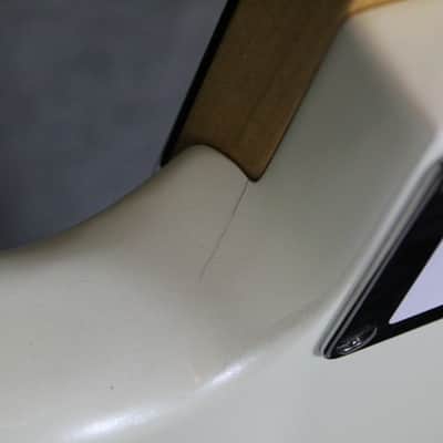 Squier 1980's Super Strat 1980-1989 with Locking Tremolo System  Pearl White image 9
