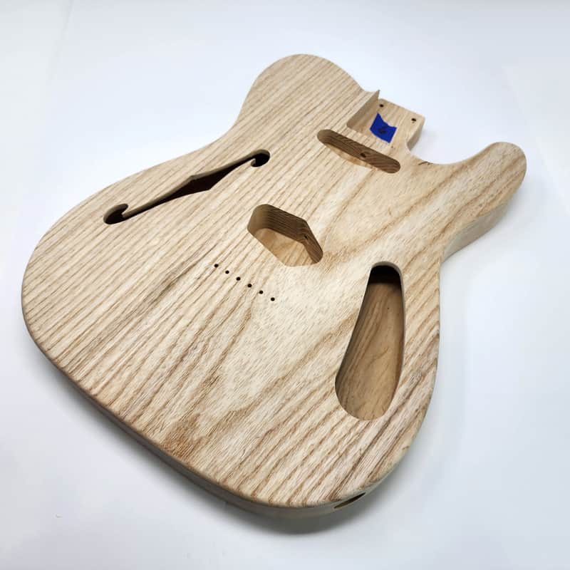 Brio 2 piece Roasted Swamp Ash Body "Thinline" T-Style - Unfinished image 1