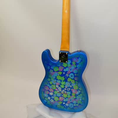 2022 Fender Vintage Custom '68 Telecaster NOS Electric Guitar, Maple Fingerboard, Blue Flower w/ Case image 13