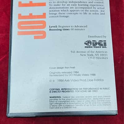 DCI Joe Franco Double Bass Drumming VHS Tape 1988 image 2