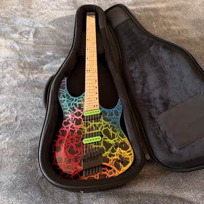Kiesel Osiris Multiscale OM6 6-String Electric Guitar Crackle Finish USA American Fanned Frets 2020 image 23