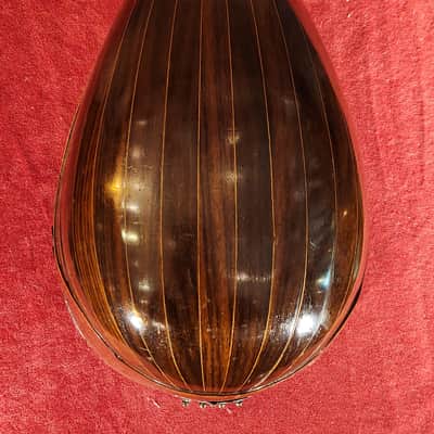 LUTHIER SPECIAL Antique 1900s Italian Mandolin Natural For Repair w/ Chipboard Case image 11
