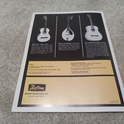 Vintage 1971 Goya Guitar Catalog! Rare, Original! Rangemaster! Original Case Candy, Paperwork! image 5