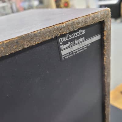 Polk Monitor Seiers 5 bookshelf speakers 1980s - Walnut image 15