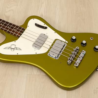 1966 Gibson Thunderbird IV Non-Reverse Vintage Bass, Inverness Green w/ Case image 10