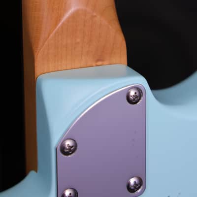 Dhatarattha HSS Strat-Style – Surf Blue Nitro Relic image 9