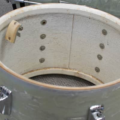 1960s Ludwig "Super Beat" White Marine Pearl Drum Kit image 18
