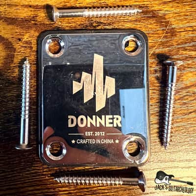 Donner F-Style Neck Plate (2010-20s - Chrome) image 1