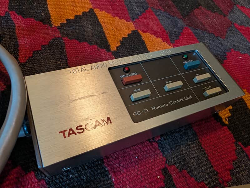 TASCAM RC-71 Remote Control TESTED (For TASCAM 22-4, 32, 34B, 42, 42N, 44, 44OB, 48, 48-OB, & 34B / 112, 122 MKII, 122, 133 & 234) image 1