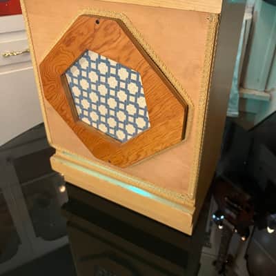 Rotary Connection 1x15 mcm guitar speaker semi open cab. Lights Up! Vintage CTS 8 ohm speaker. Real Hardwood. 2026 - Blonde/wood image 12
