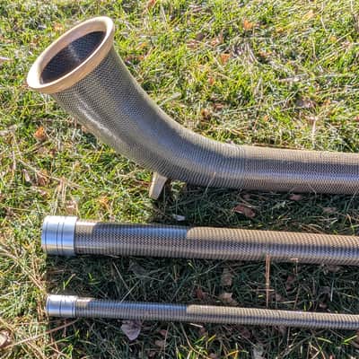 Carbon Fiber Swiss Alphorn (Alpenhorn) in F Made in USA 12 feet long, w/Bag and Mouthpiece image 8
