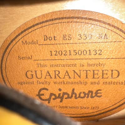 Epiphone ES-339 Pro with Rosewood Fretboard 2012 - 2018 - Natural image 3