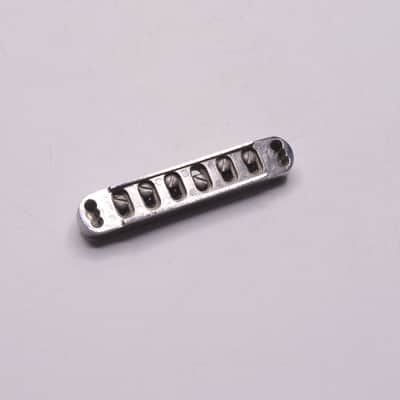 1980's Vintage Gibson Three-Point Top-Adjust Tune-o-Matic Bridge Chrome w/Brass Inserts Firebrand SG Les Paul Victory Explorer ES-335 1981 1982 image 10