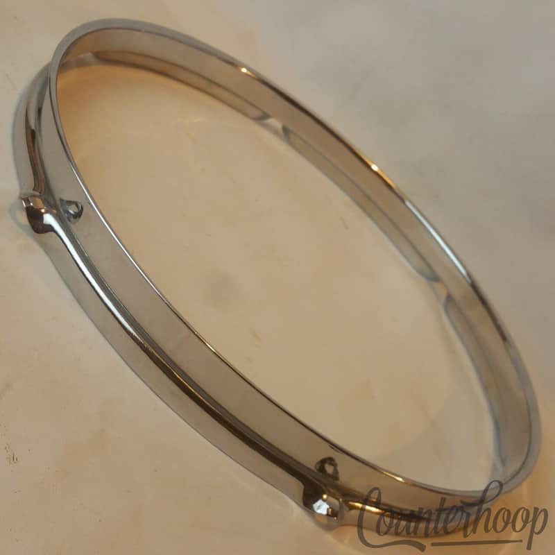 *Rogers Tall-Boy 13"Tom Drum Rim/Hoop Triple Flange Cleveland Holiday Chrome 60s image 1