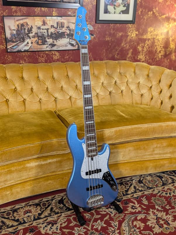 Lakland Skyline DJ-5 Darryl Jones Signature 5-String with Indian Laurel Fretboard 2025 - Lake Placid Blue image 1