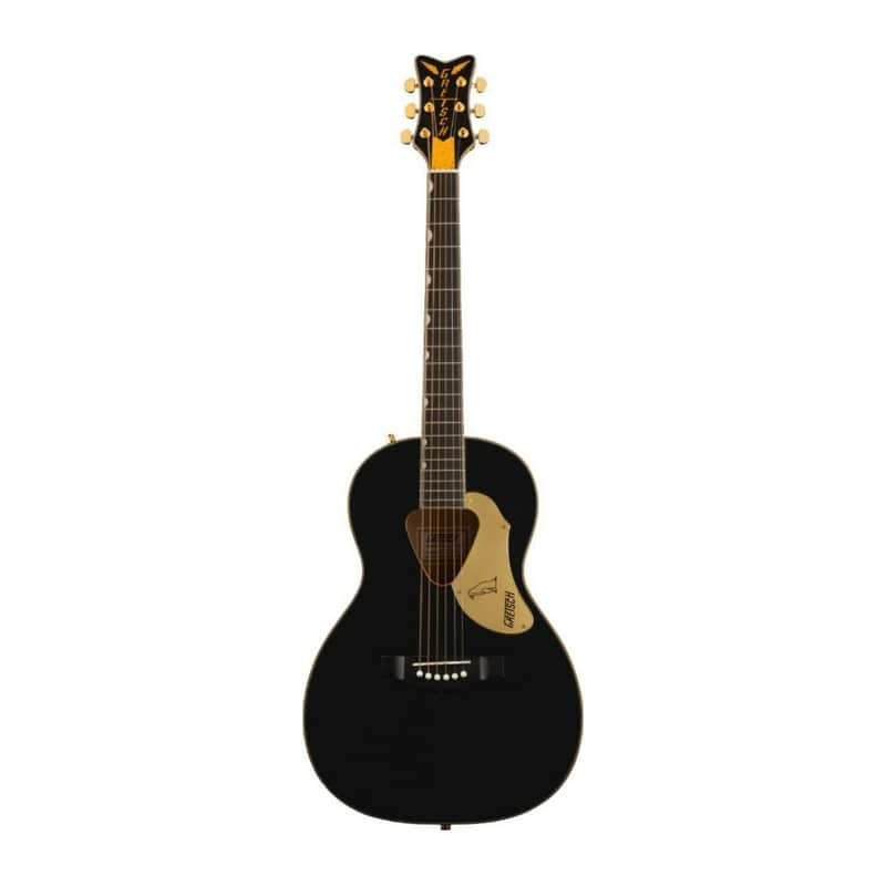 Gretsch G5021E Rancher Penguin Parlor 6-String Right-Handed Acoustic-Electric Guitar with Laurel Fingerboard and Mahogany Neck (Black) image 1
