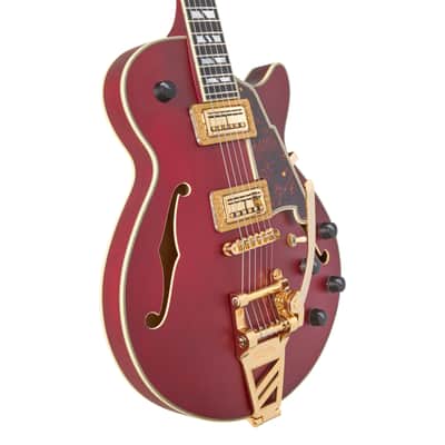 D'Angelico Deluxe Bob Weir III Floor Model Save!2026 - Satin Trans Wine image 3