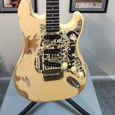 Partscaster Stratocaster Relic Custom pickups and pickguard! 2020s - White Relic image 1