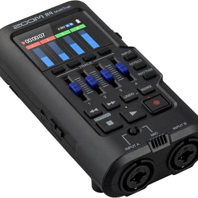 Zoom R4 MultiTrak 32-Bit Float Recorder with Stereo Bouncing, 2 XLR/Combo Inputs, Built-In Microphone, Effects, Rhythms, Battery Powered, and Audio Interface Bild 3