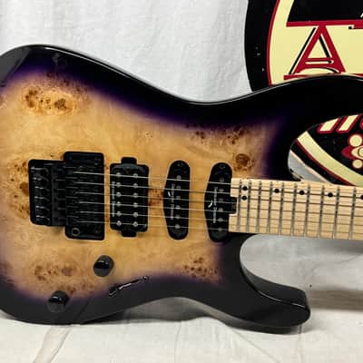 Charvel Pro-Mod DK24 HSS FR M Poplar Guitar with Soft Case 2021 - Purple Sunset / Maple neck image 4