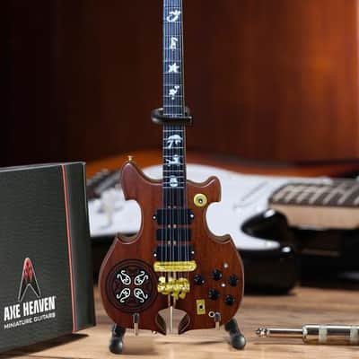 AXE HEAVEN John Paul Jones Alembic 8-String MINIATURE Bass Display Gift image 5