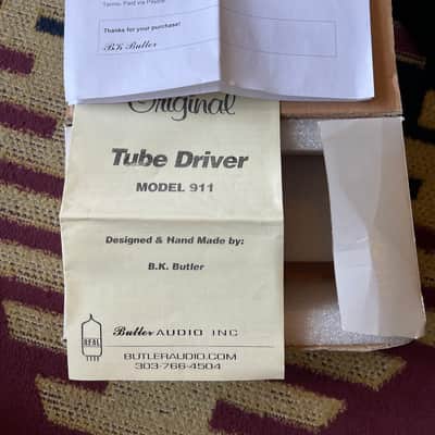 BK Butler 911 Tube Driver Reissue with Bias Knob 2008 - Present - Cream image 4