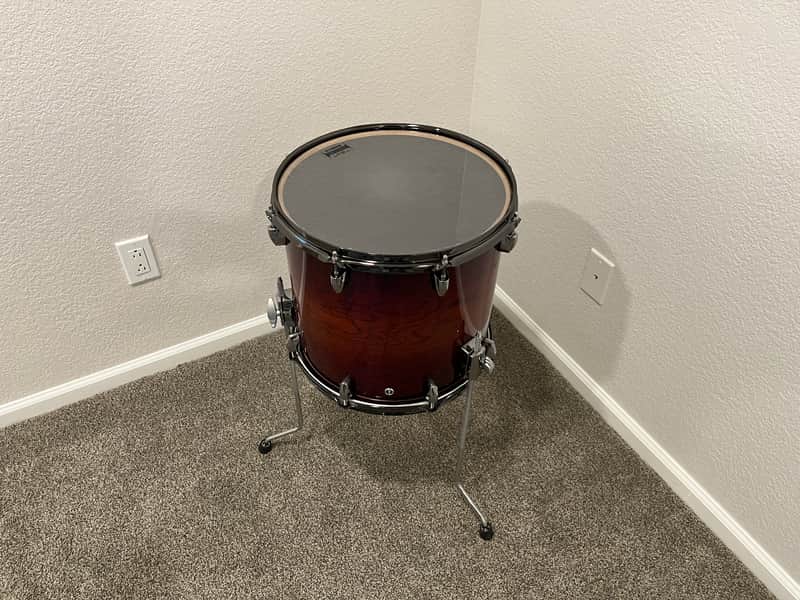 Yamaha Live Custom Oak 14x13 Floor Tom 2010 - Amber Shadow Sunburst image 1