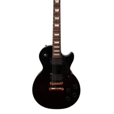 Gibson Les Paul Studio, Ebony with Gold Hardware, EMG Pickups (2011) image 1