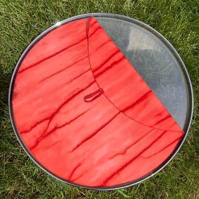 18" single layer Drum Bunny cloth drum cover - dampener - partial mute - compare to Drum Tortillas - Quesadilla - Big Fat Snare image 2