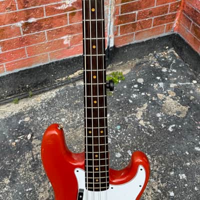 Fender Precision Bass 1979-81 - rare player grade Moroccan Red International Color on a budget. image 8